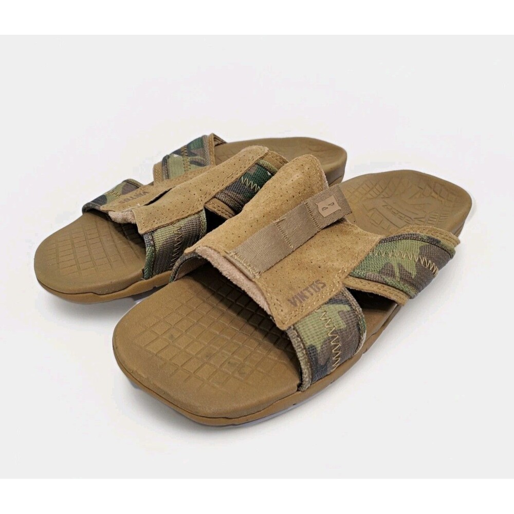 VIKTOS Men's Ruck Recovery MC Slide Sandals Camo Brown Army Tactical Beach